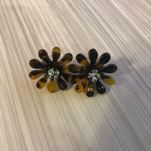 J.crew tortoise earrings